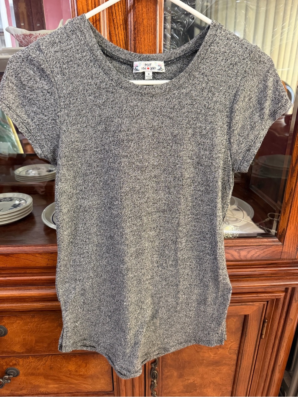Poof! Heather Gray Short-Sleeve Crew Tee